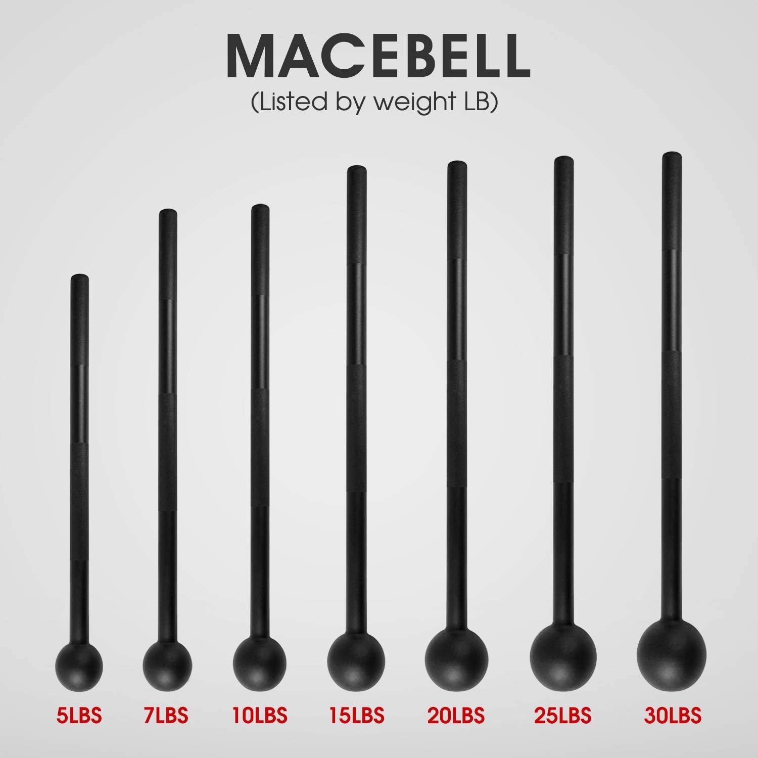 Steel Mace Bell for Comprehensive Strength Training - Full Body, Muscle, Shoulder, Grip, and Forearm Workouts, Available in 5 to 30 LB for Men and Women